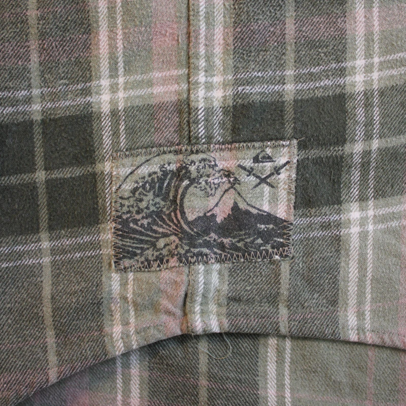 Quiksilver クイックシルバー ネルシャツ フード付きシャツ フードネル