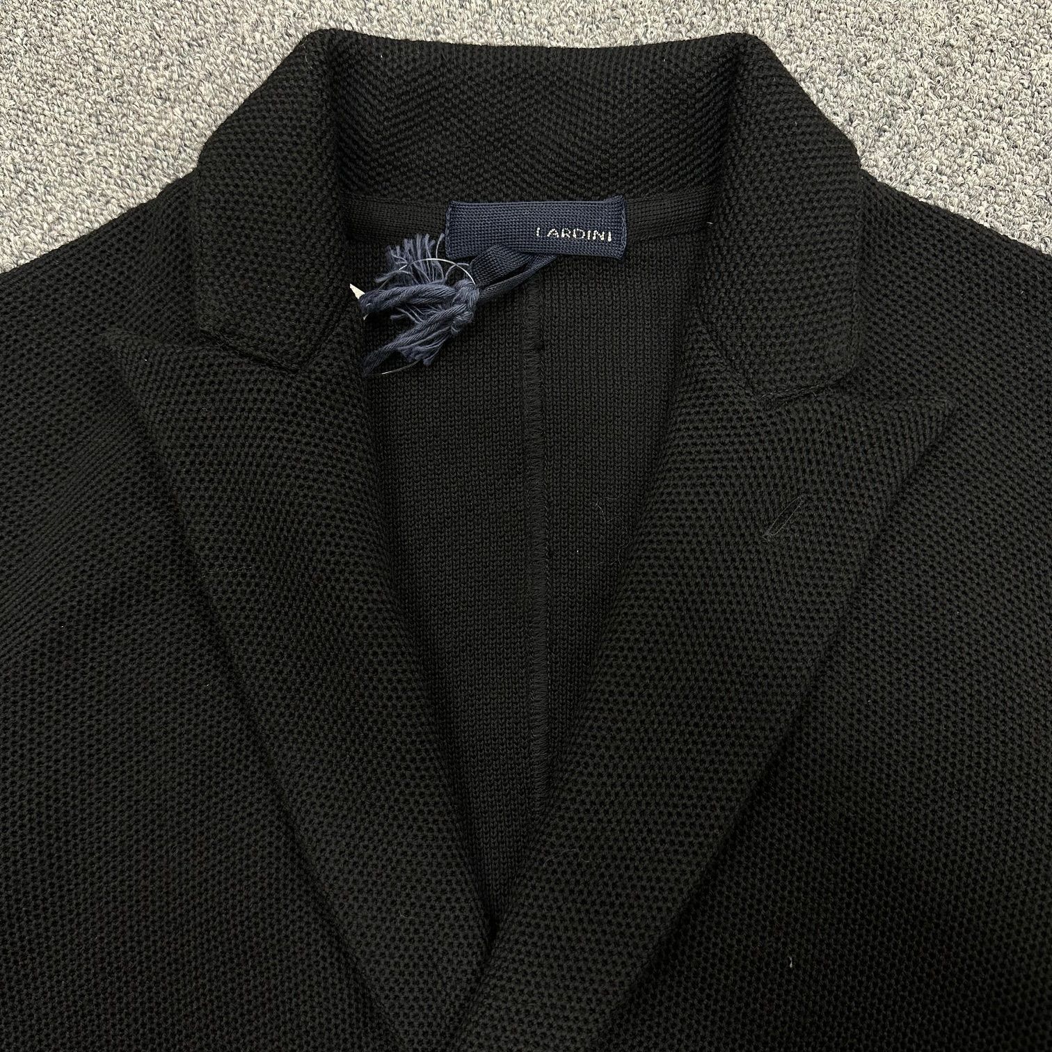 参考上代76000円 未使用品 LARDINI ハニカムニットジャケット ダブル 