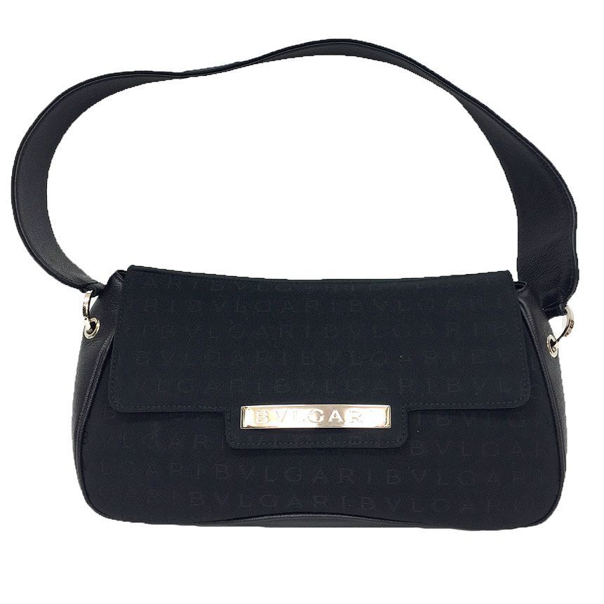 セール BVLGARI ブルガリ ロゴマニア ワンショルダーバッグ レザー 