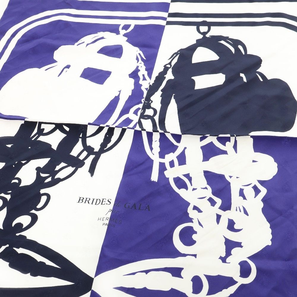 HERMES (エルメス) カレ 90 BRIDES DE GALA 式典用馬勒 シルク