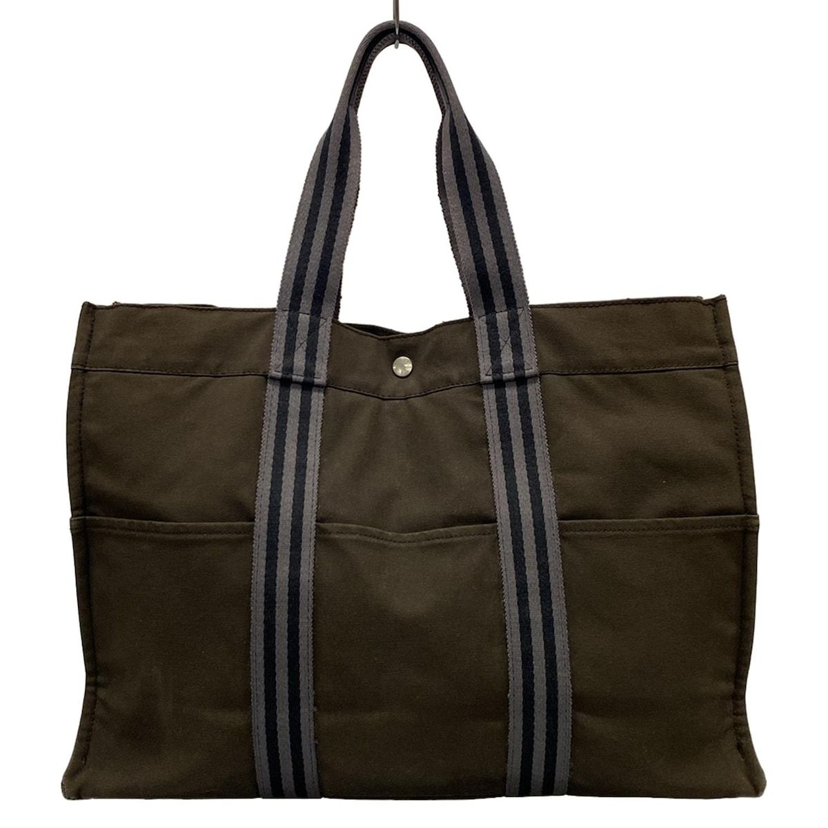 【美品】Hermès エルメス フールトゥGMトートバッグ HERMES HERMES(エルメス) トートバッグ フールトゥGM カーキ×グレー×黒