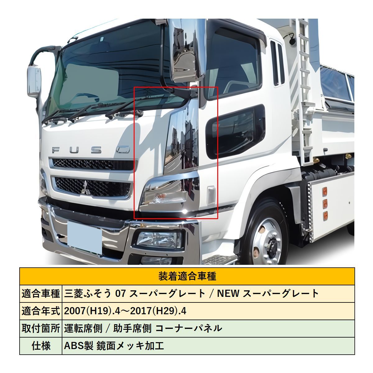 スーパーグレート2000 コーナーメッキ純正品 当時物 スーパーグレート