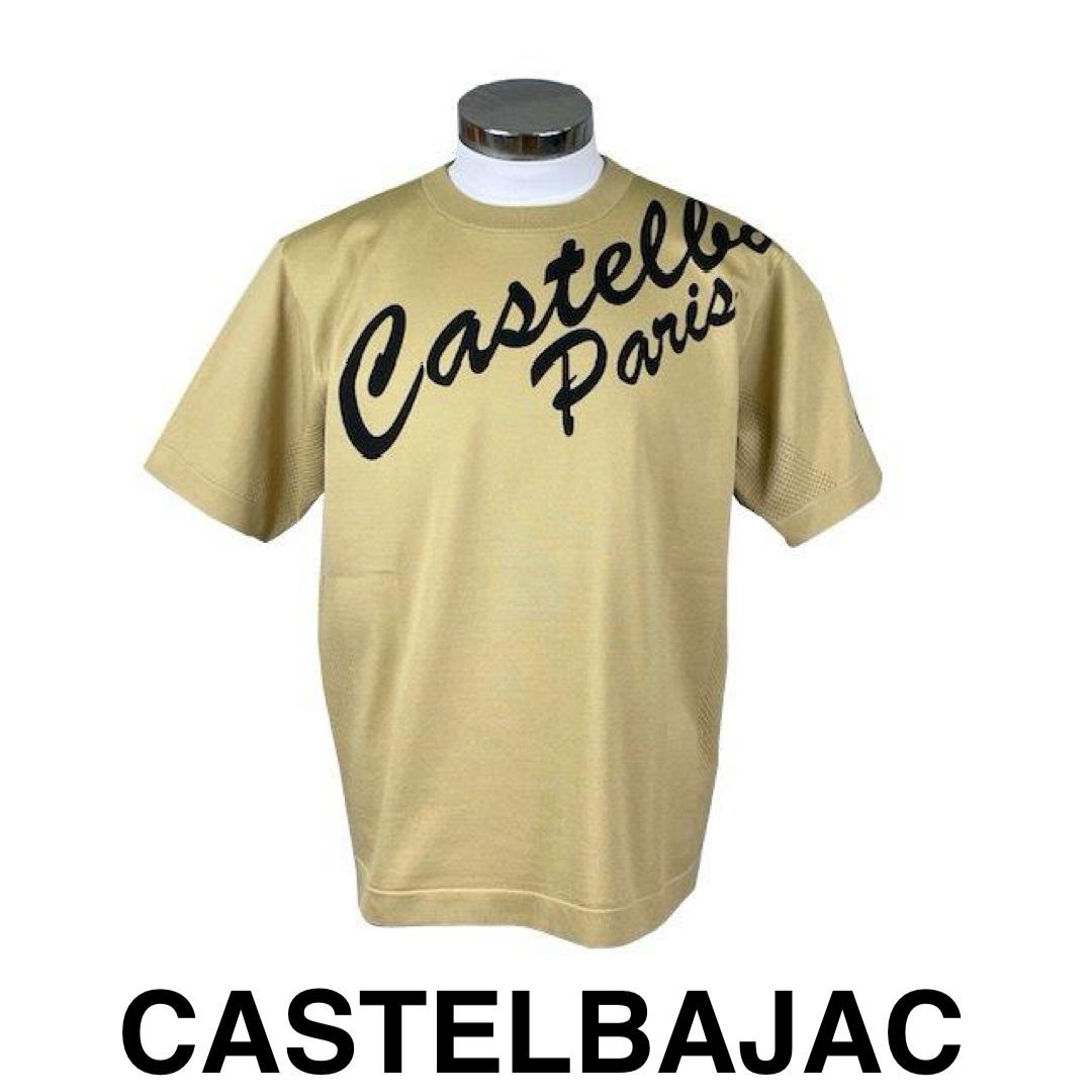 30％OFFカステルバジャックCASTELBAJAC半袖ニットTシャツ7214262105-2ベージュ