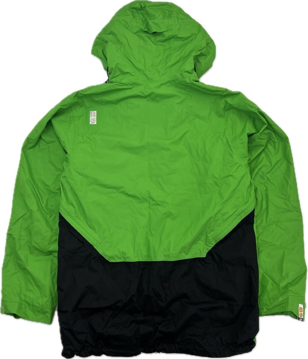BONFIRE デザインセンス スノボジャケット パーカー ジャケット グリーン ホワイト M スノーボード ボンファイア K 249