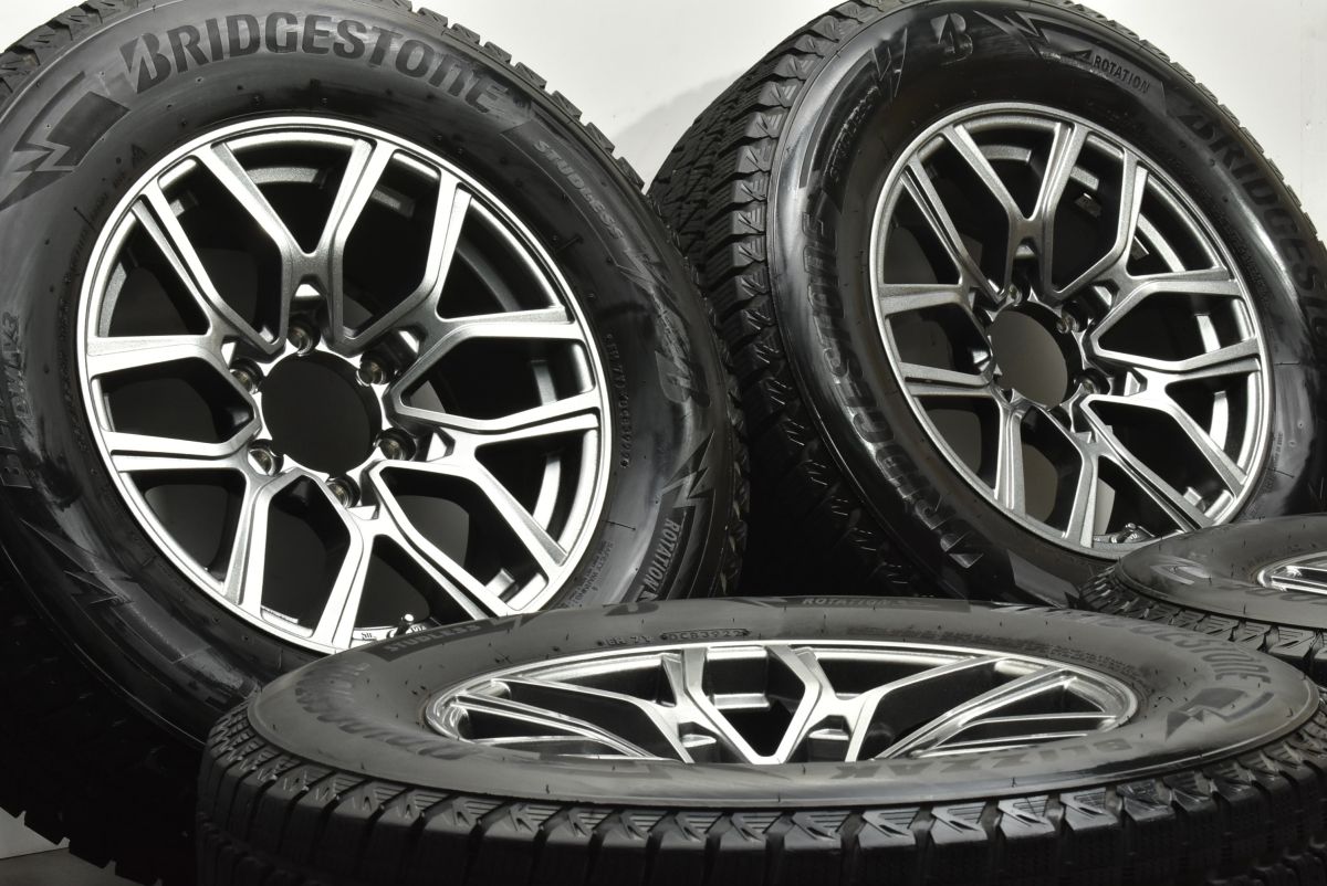 バリ溝 KAZERA H301 17in 8J 20 PCD139.7 ブリヂストン ブリザック DM-V3 265|65R17 ランクルプラド ハイラックス サーフ 可