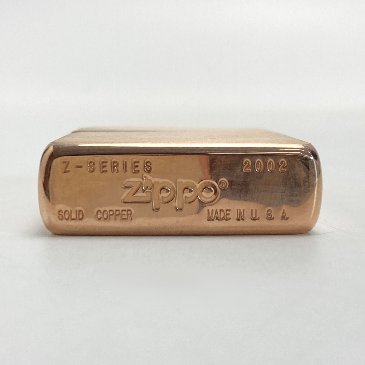 ZIPPO ジッポー ライター 2002年製 ソリッドカッパー Zシリーズ 限定品 