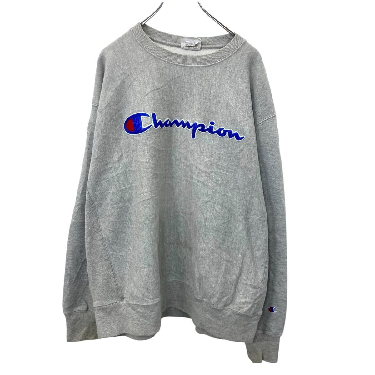 Champion ロゴスウェット トレーナー XL グレー チャンピオン