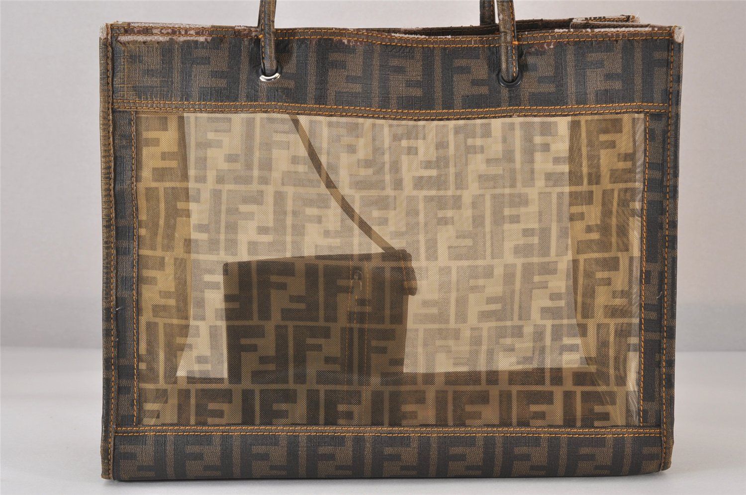 FENDI フェンディ ズッカ柄 ヴィンテージ ショルダートートバッグ