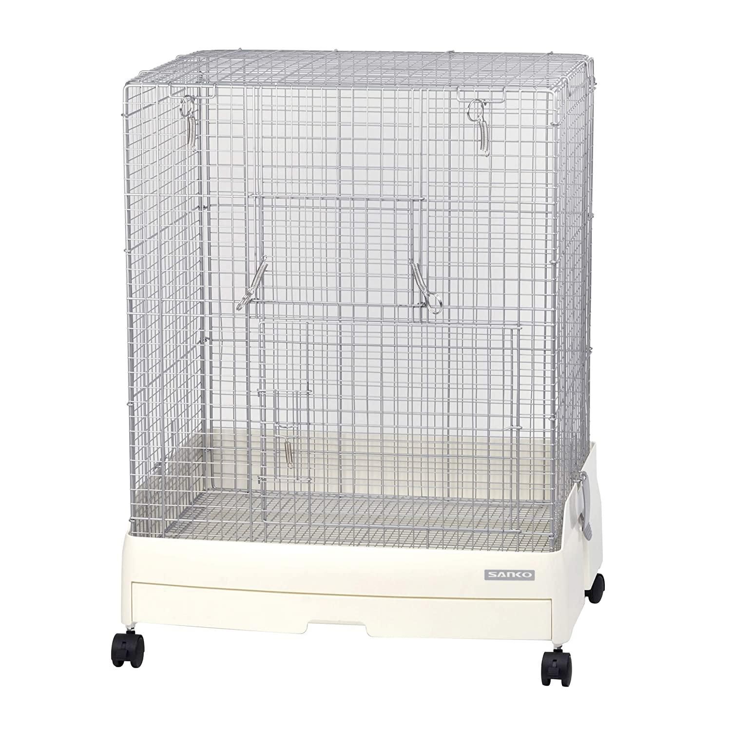 小動物用ケージ『シャトルマルチR70』とケージカバーと回し車のセット