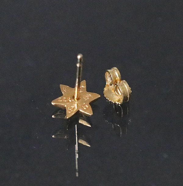 銀座店 クロムハーツ 22K 6Pスター スタッド ダイヤ ピアス