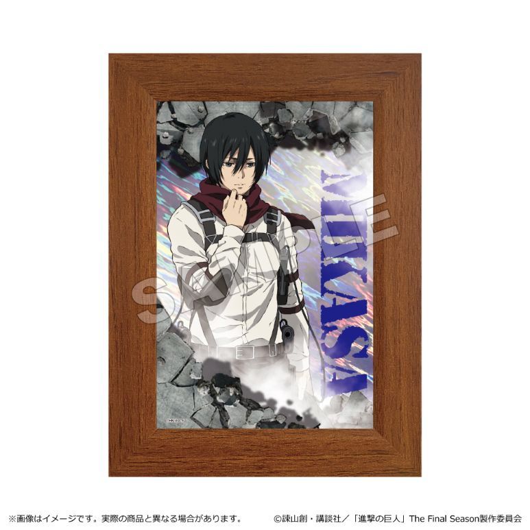 進撃の巨人　ミカサ　メタルアート 新品・公式】進撃の巨人 The Final Season ミニメタルアート