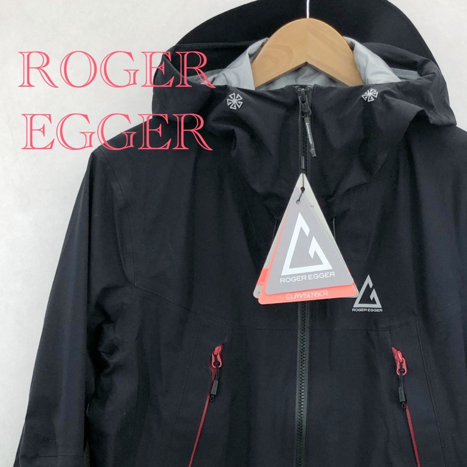ROGER EGGER/ロジャーエーガー/ナイロンジャケット/M/ナイロン/BLK 