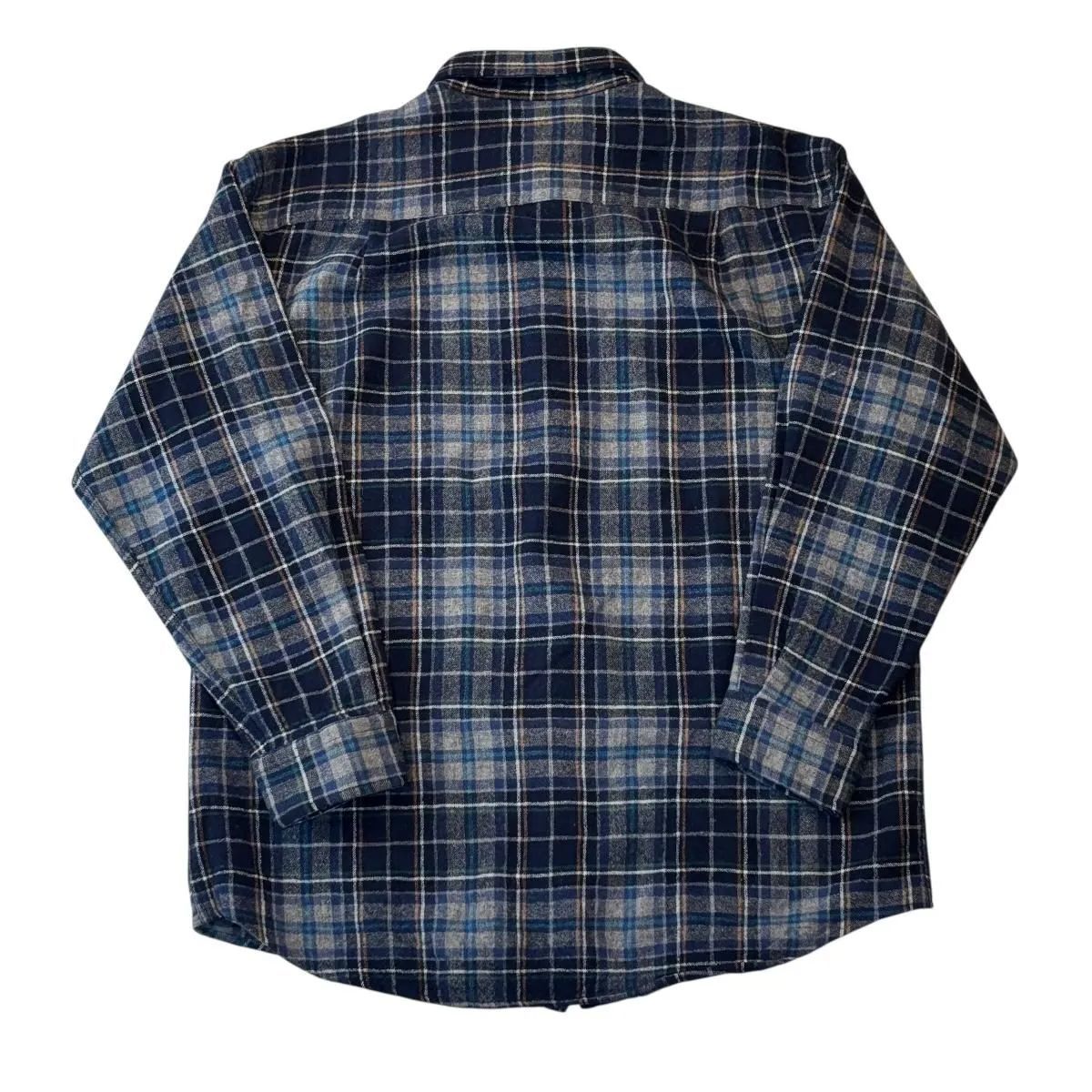 USA製 90s PENDLETON WOOL SHIRT ペンドルトン ウールシャツ M NAVY 