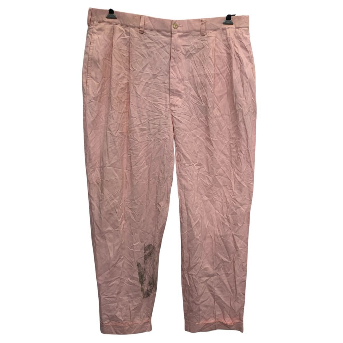 Polo Ralph Lauren チノパンツ W40 ピンク ポロラルフローレン ジップ