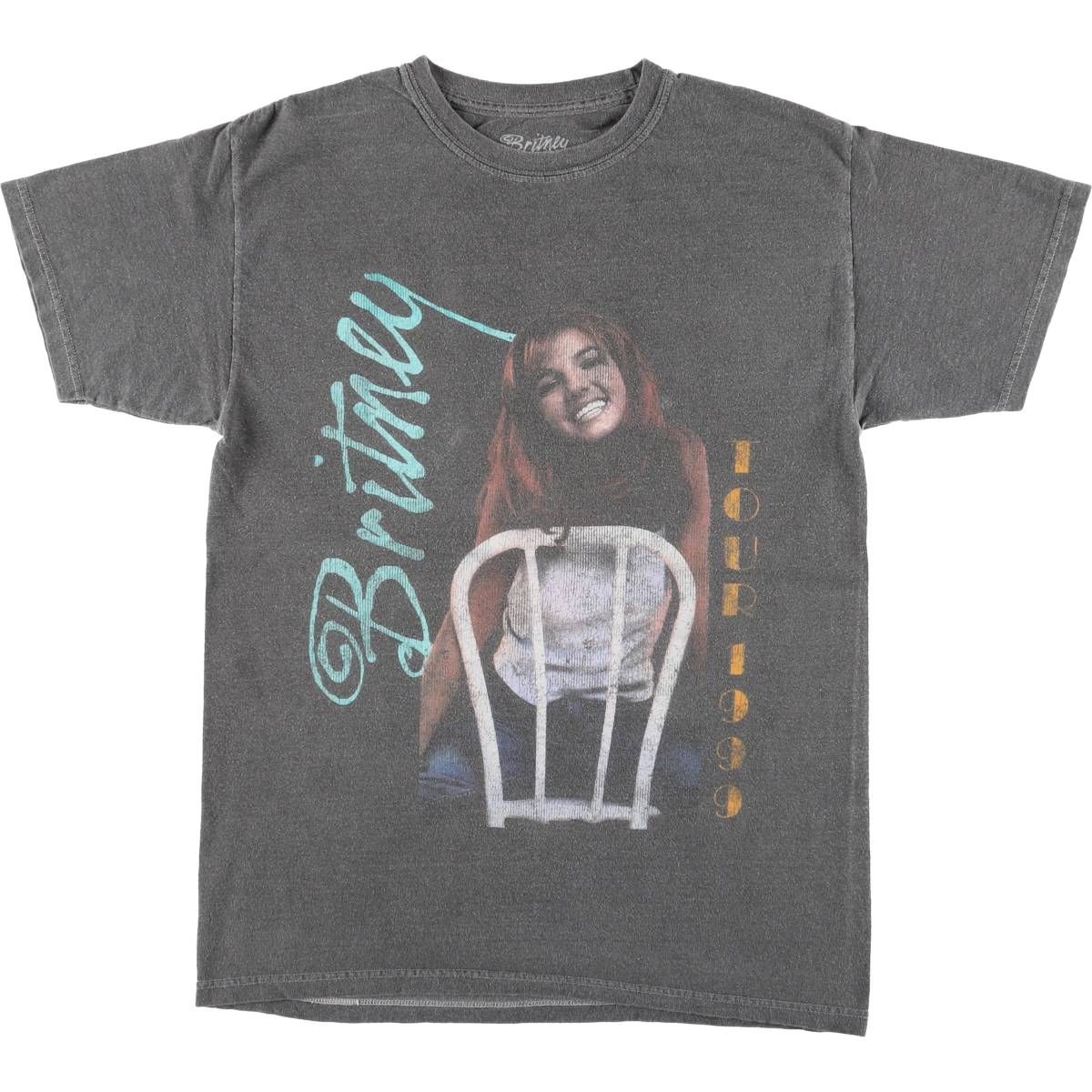 DELTA ブリトニースピアーズtシャツ USA製 ブラック アメリカ古着 L
