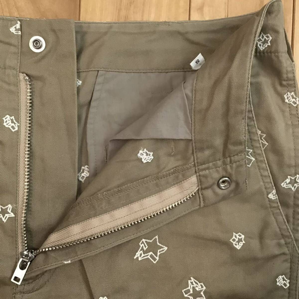 ☆蓄光☆ BAPE STA 刺繍 パンツ Sサイズ a bathing ape BAPESTA pants