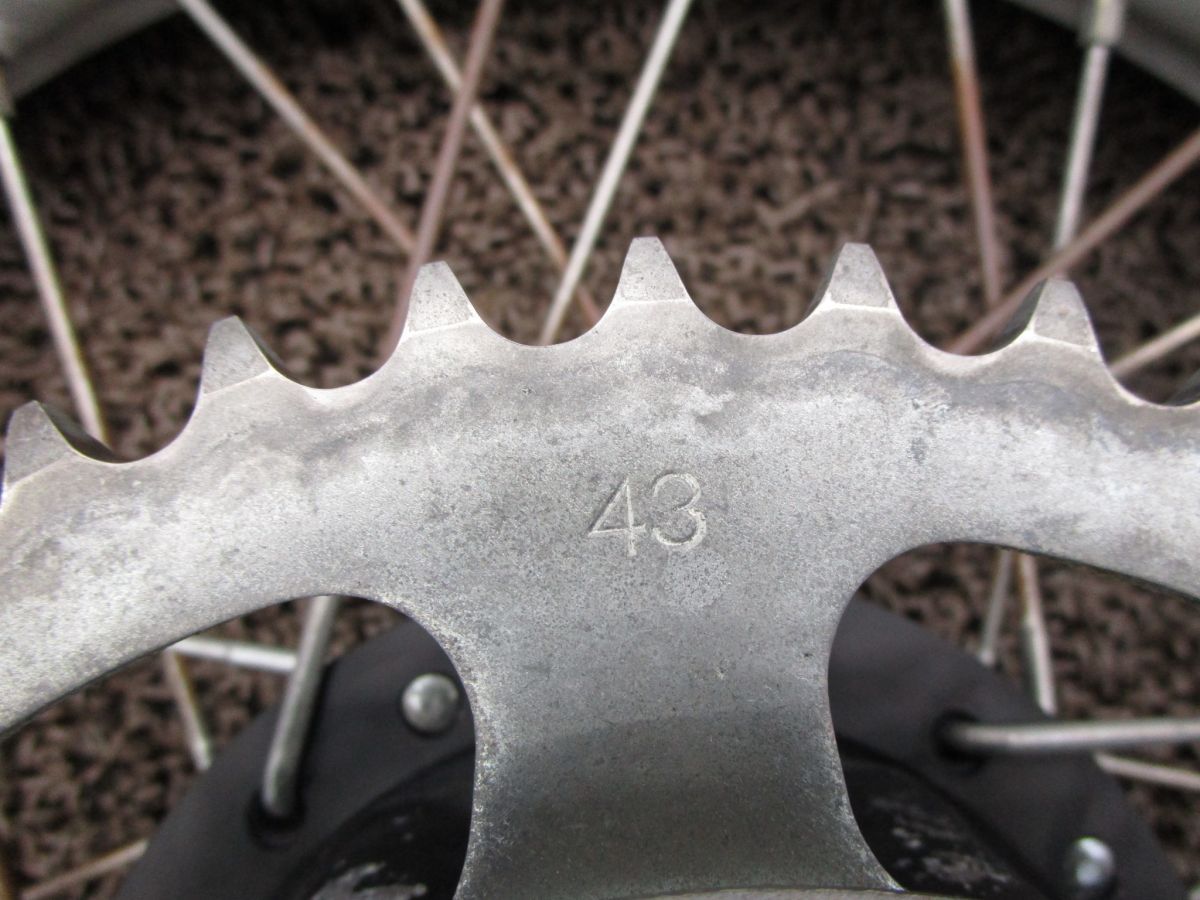 XL200R リアホイール スプロケット A6013 MD06 ホンダ MD06E キャブ車 BRIGHTFACE_UK