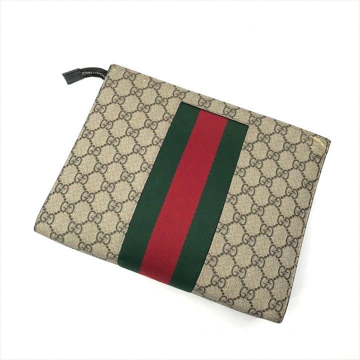 【希少】グッチGG　シェリーライン　スプリームキャンバスレザー　セカンドバッグ GUCCI - GUCCI グッチ オフィディア GGスプリーム シェリー