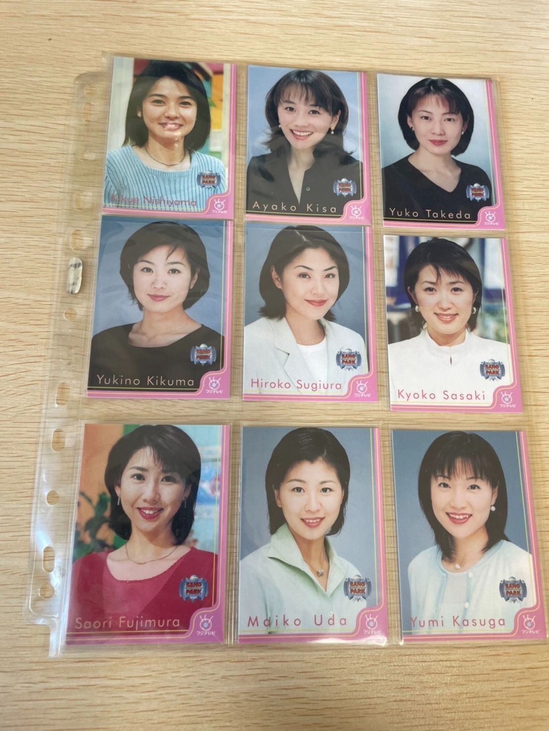 フジテレビ アナウンサー アナ カード 全90種 コンプリート コンプ