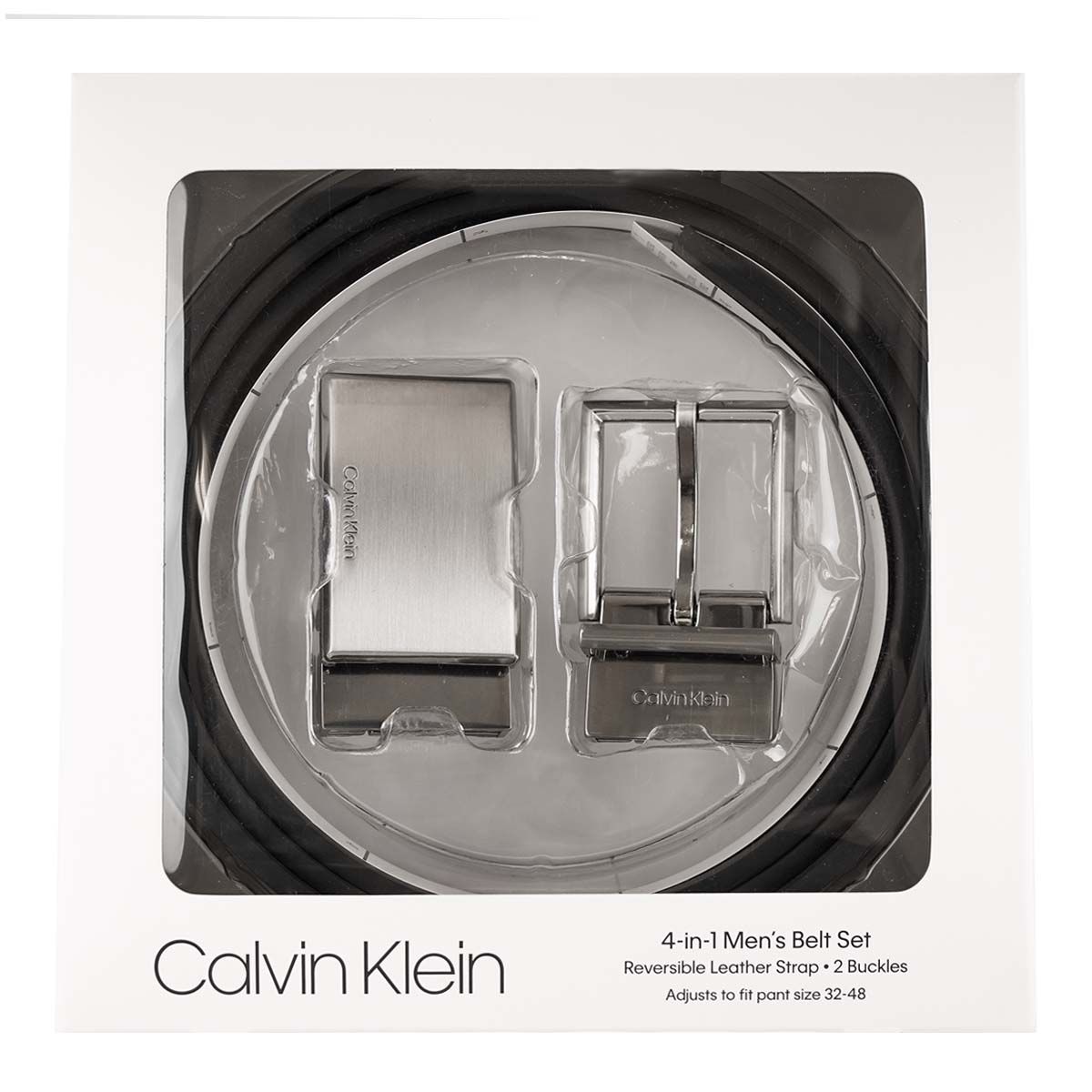 Calvin Klein カルバンクライン ベルト 11CK020026 2 PIECE BOXED BELT SET WITH REVERSIBLE SMOOTH STRAP メンズ セット リバーシブル BLACK BROWN ブラック/ブラウン