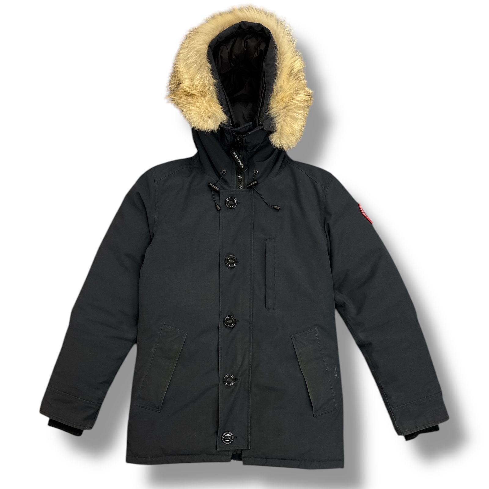 国内正規 参考上代247500円 CANADA GOOSE Chateau Parka Fusion Fit Heritage シャトー パーカー ダウンジャケット コート カナダグース 3426MA ネイビー S 87400A7