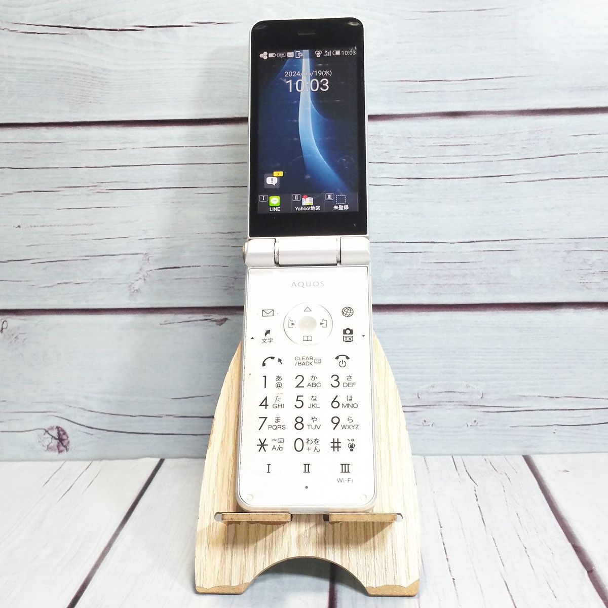 【送料無料】Softbank 601SH AQUOS ケータイ2 WHITE ホワイト 本体 白ロム SIMロック解除済み SIMフリー 685371