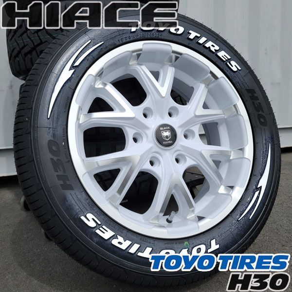 車検対応 17インチ タイヤホイール 4本セット 200系 ハイエース レジアスエース 設計 TOYO H30 215|60R17 109|107 トーヨータイヤ バンタイヤ 商用タイヤ