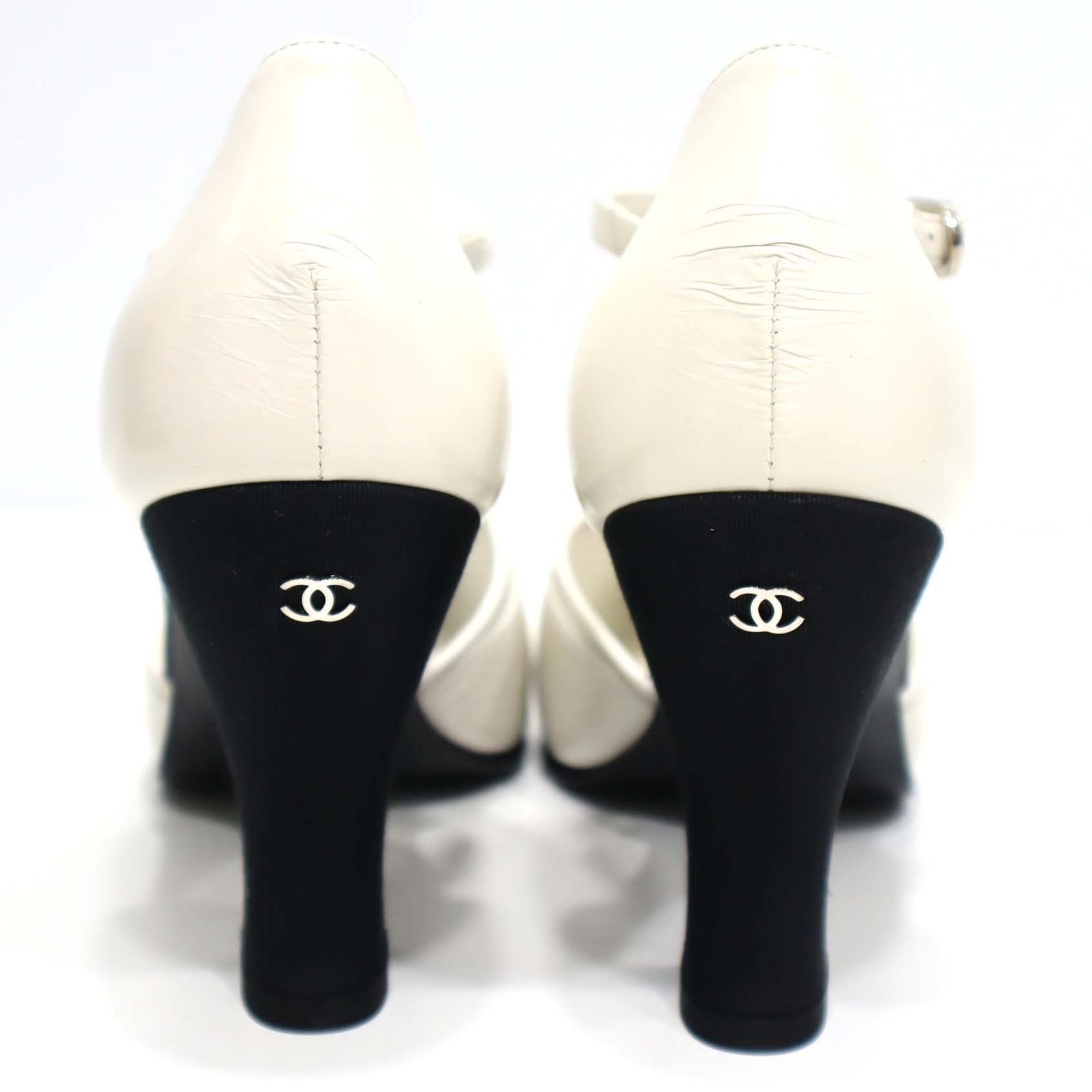 CHANEL希少 ヴィンテージ バイカラー パンプス 37 (24cm