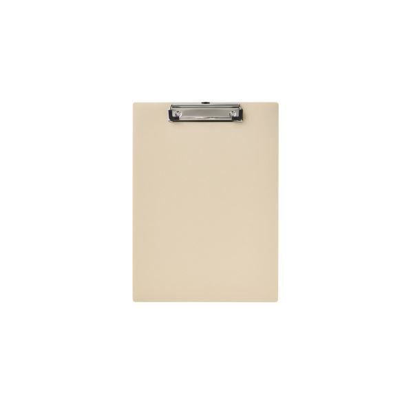 LIHITLAB 軽量クリップボード 抗菌 薄茶A2990-16（×10セット）