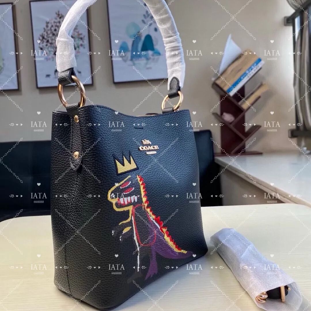 COACH コーチ ショルダーバッグ 恐竜デザインC6073 ブラック - メルカリ