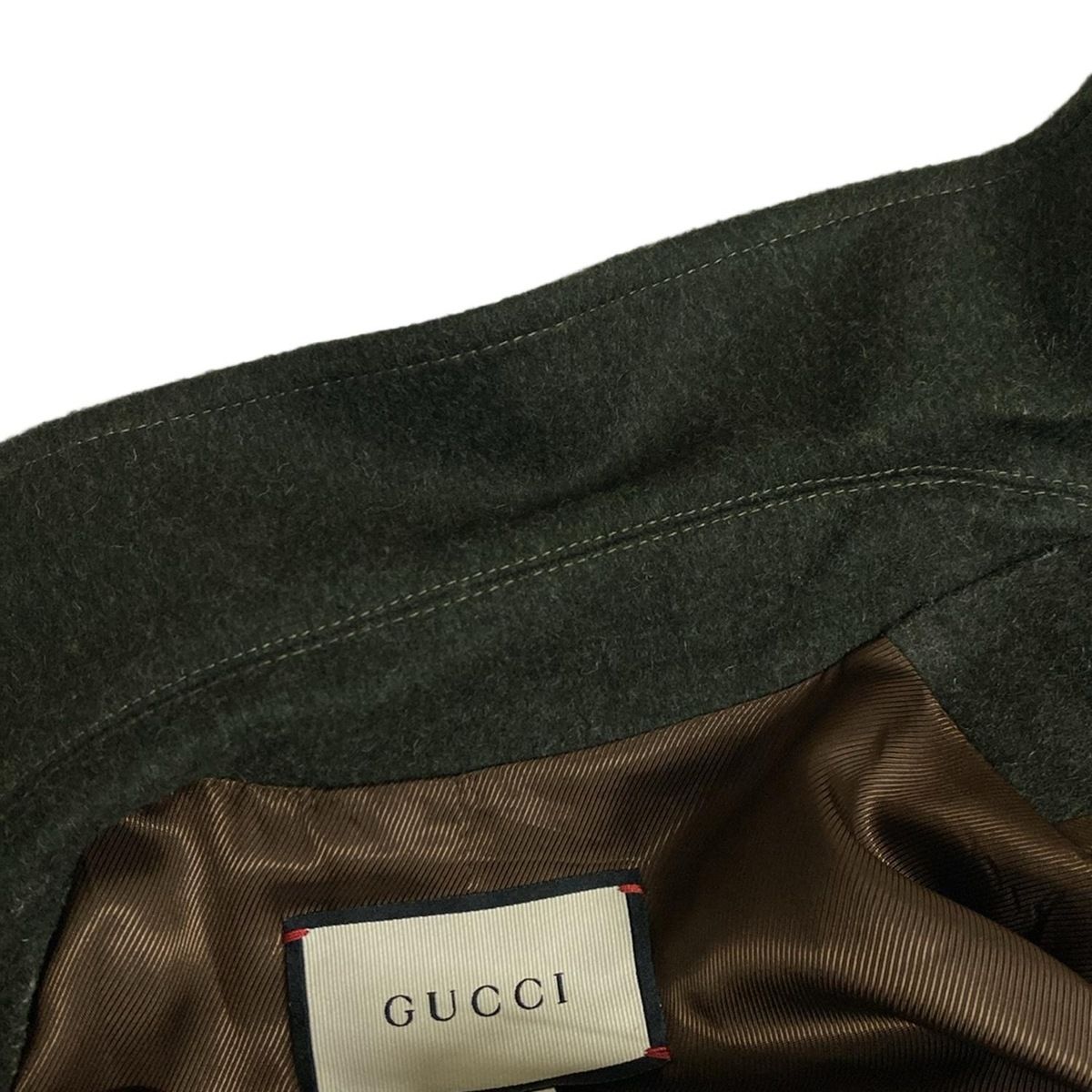 GUCCI(グッチ) コート サイズ38 S レディース - 619357 ZAEJU カーキ  