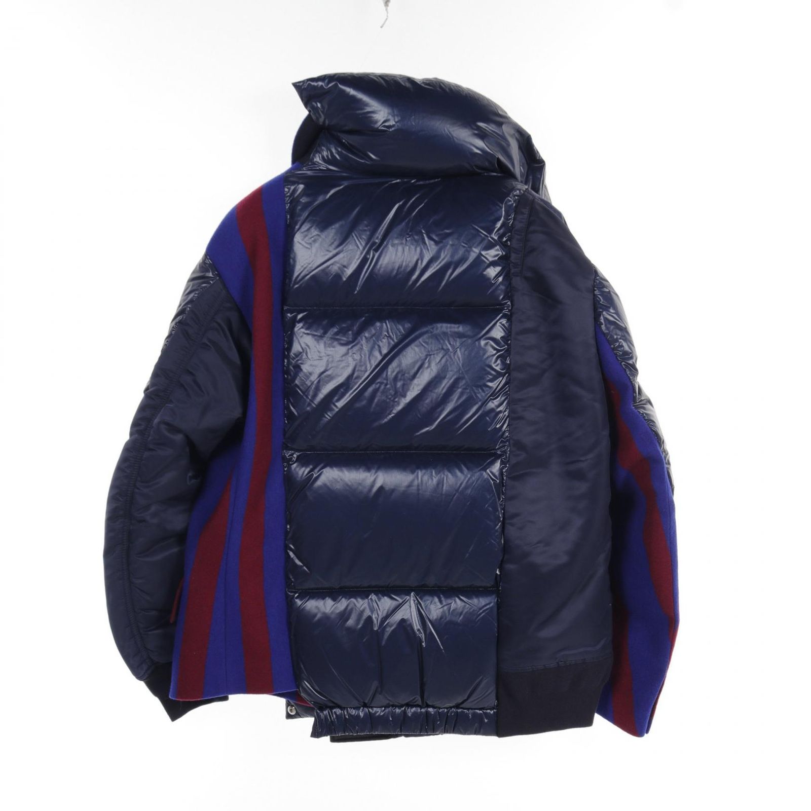 サカイ Sacai ダウンジャケット 18-04178 ネイビー ウール サカイ Sacai ダウンジャケット 18-04178 ネイビー ウール
