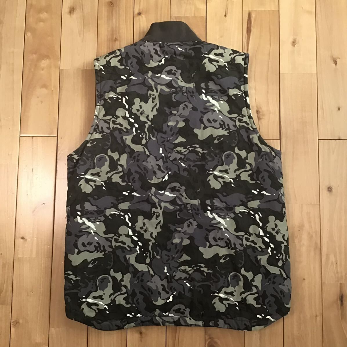 Octopus camo 中綿 ベスト Mサイズ a bathing ape BAPE vest エイプ