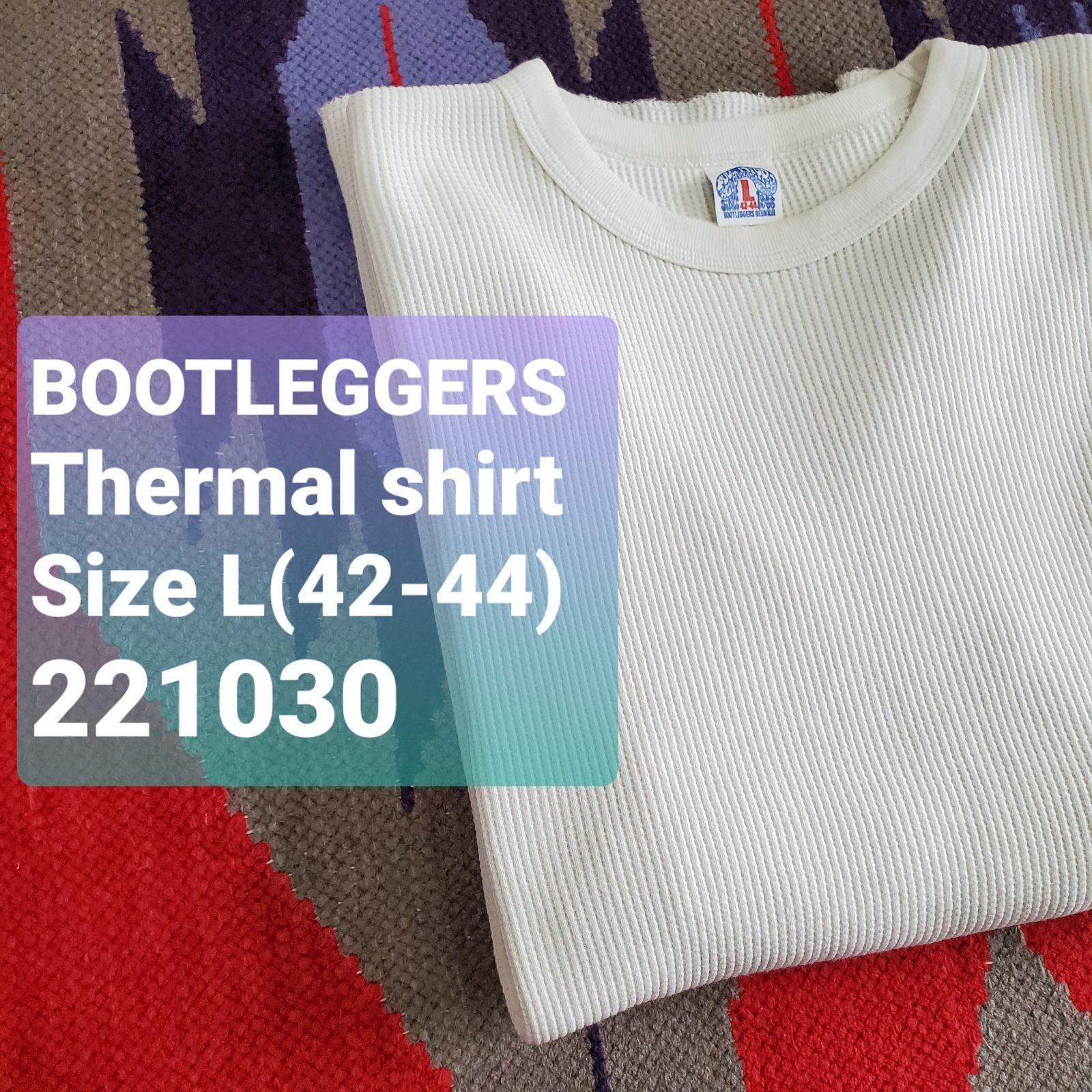 BOOTLEGGERS REUNION 長袖サーマル S ブートレガーズ 長袖サーマルTシャツ Bootleggers Reunion