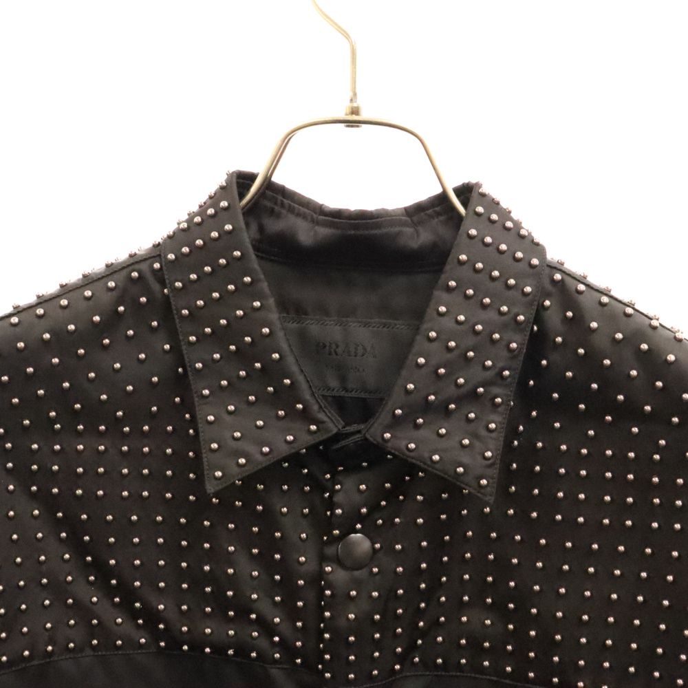 PRADA (プラダ) 22SS Re-Nylon Studs Shirt SC591 リナイロン スタッズ