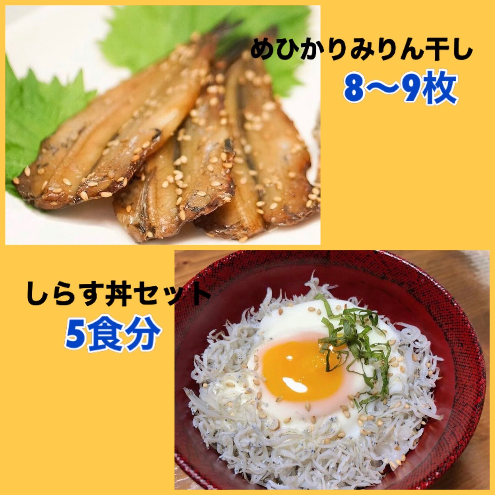 宮崎産 しらす丼（5食分） めひかりみりん干し セット しらす 唐揚げ-0