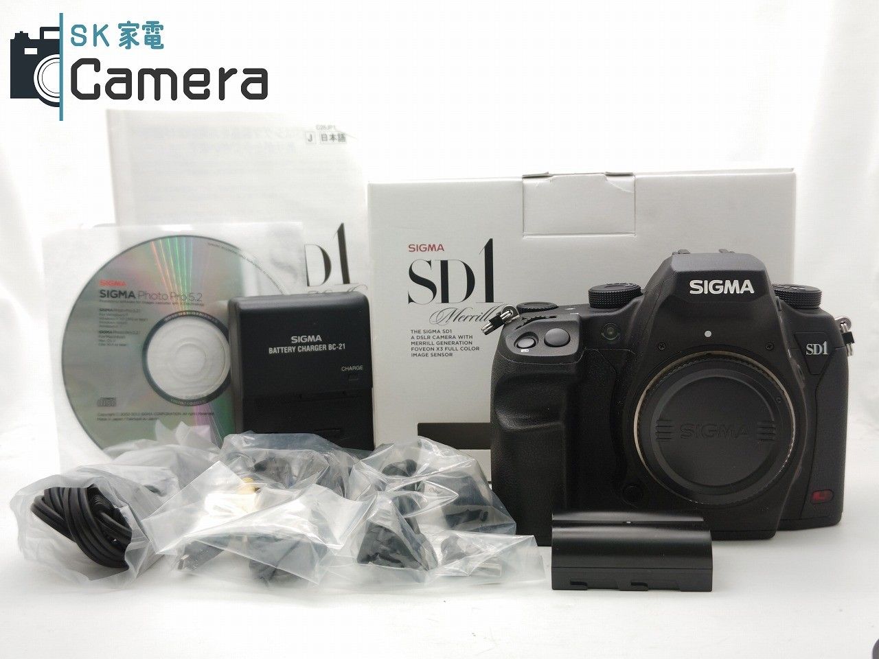 SIGMA SD1 Merrill シグマ 箱 説明書 電池 充電器 付 美品 SIGMA SD1 Merrill シグマ 箱 説明書 電池 充電器 付 美品