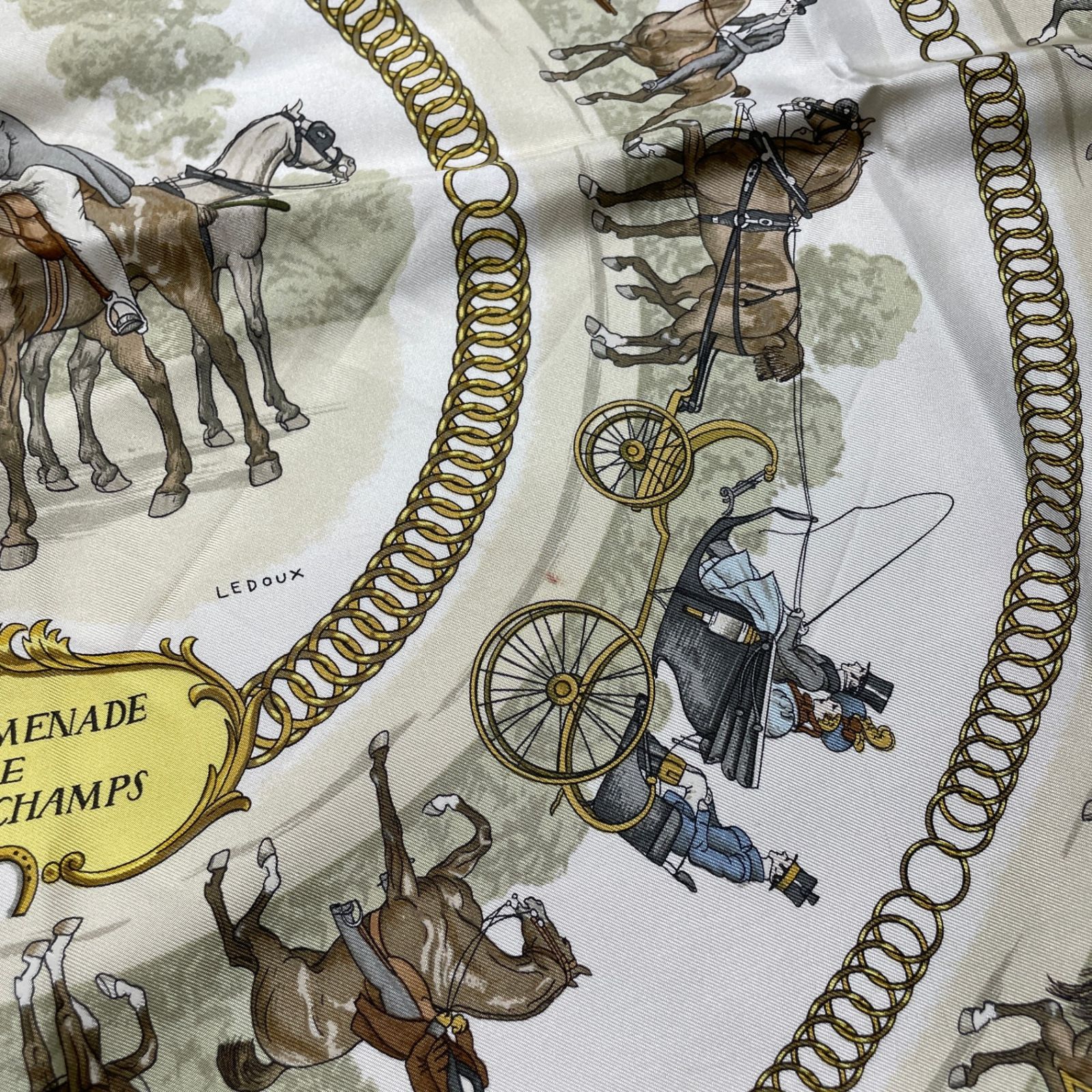 2504-165｜美品｜エルメス カレ 90 スカーフ ピンク マルチカラー 2504-165｜美品｜エルメス カレ 90 スカーフ ピンク マルチ