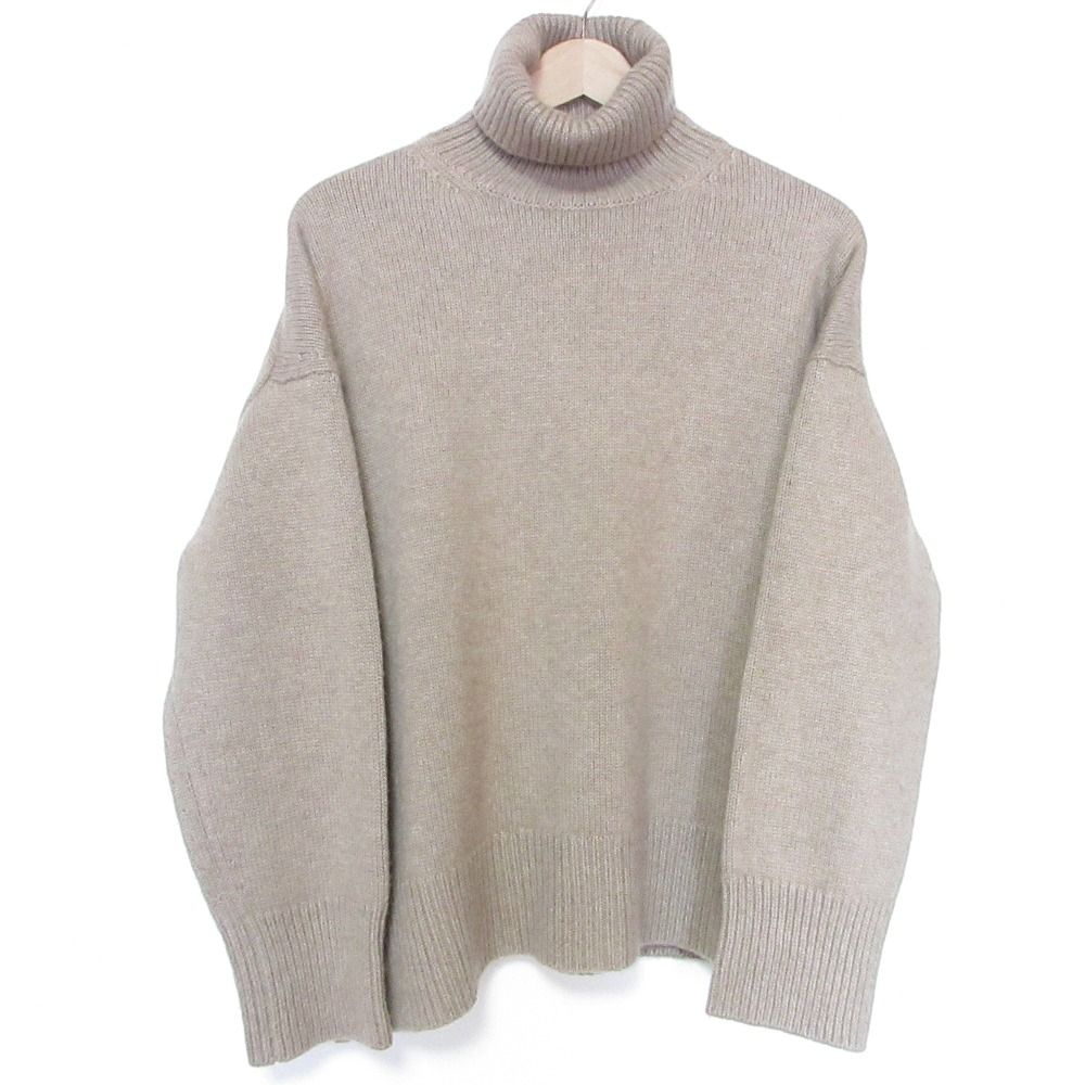 美品 ebure エブール 長袖 タートルネック カシミヤ100