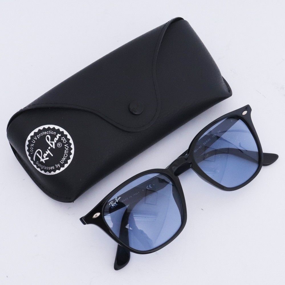 RAY BAN サングラス 601/80 52□20 ブラック ブルーレンズ