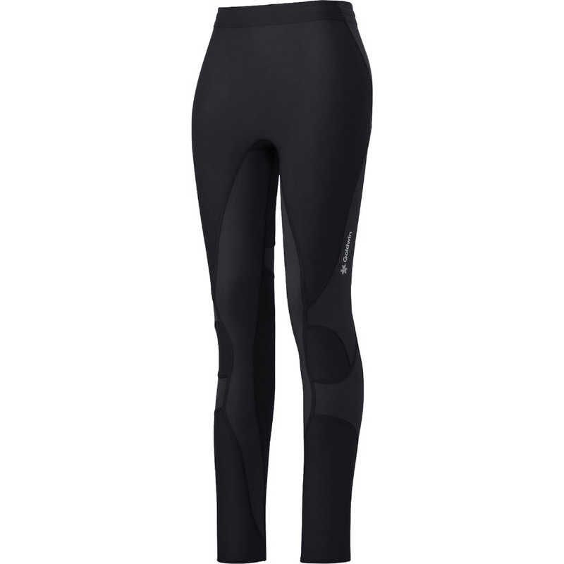 送料無料 ♥ 未開梱 ゴールドウィン C3fit シースリーフィット レディース インパクトエアーロングタイツ ブラック 3 L 返品交換不可 GCW15151