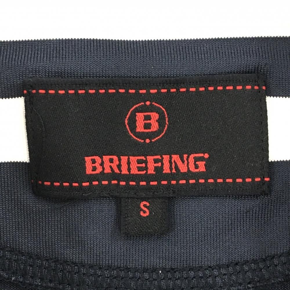 サイズ：S BRIEFING GOLF ブリーフィング  半袖ポロシャツ ボーダー柄 ネイビー系 [240101424679] ゴルフウェア メンズ ストスト BRIEFING GOLF セール20%OFF 日本正規品 ブリーフィング ゴルフ