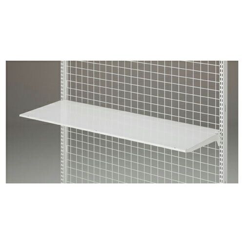 BR用薄型スチール棚セット 2段可変式 W120cmタイプ ホワイト D40cm  61-760-23-5 