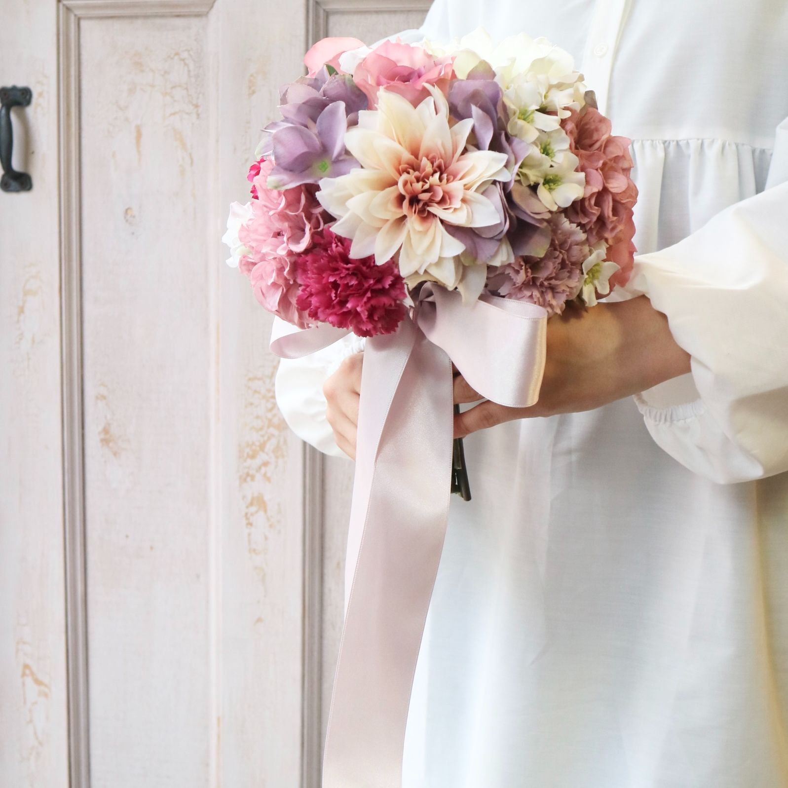 ✿アネモネとボルドーカラーのブーケ （造花）新品未使用品 楽天市場