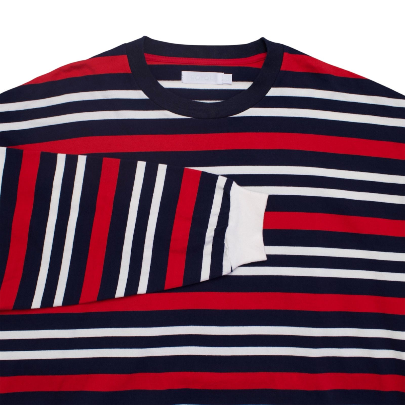トップス ROTOL / WIDE TWIST LS T BORDER MIDNIGHT ROTOL / WIDE TWIST LONG SLEEVE TEE BORDER – Midnight
