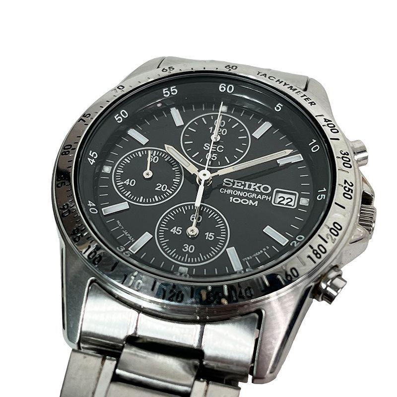 SEIKO セイコー 腕時計 クォーツ メンズ クロノグラフ ステンレス