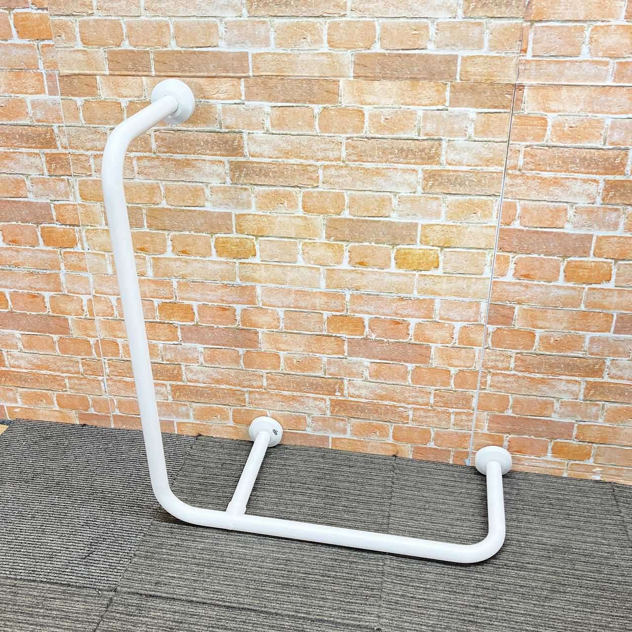 ♥品 ナカ工業 樹脂製補助手すり 幅700mm 70cm 多用途用 パブリック向け L型 J0069