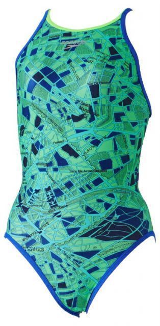speedo スピード VILLE T-SUIT GRxBL O STW02402 GB | スイムウェア レディーススーツ 耐塩素性 V字ストラップ 4WAYストレッチ 4分丈 レディース 女性 練習用 水泳 水着 プール ヨガ フィットネス トレーニ