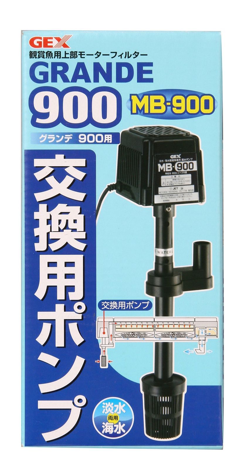 GEX AQUA FILTER グランデ900 交換用ポンプMB-900