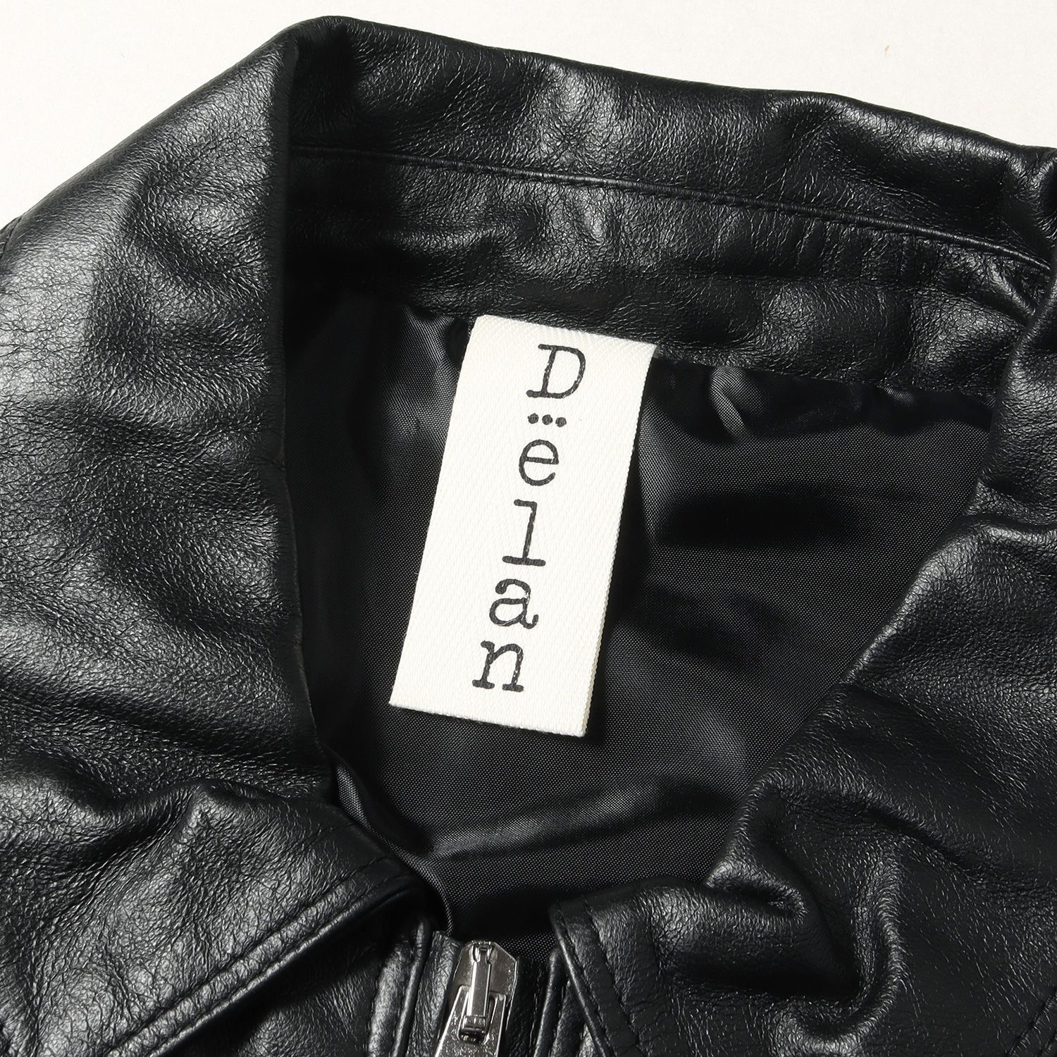 新品 Delan デラン ジャケット ダブルジップ シープ スキン ラムレザー 
